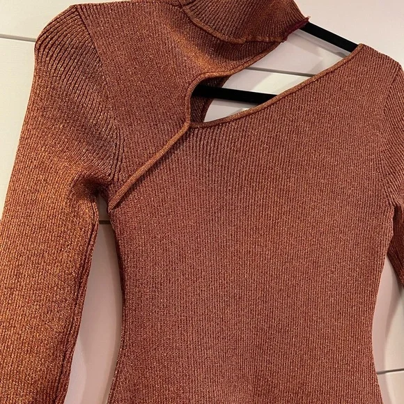 Cult Gaia cut out jet mini dress, beautiful brown color, XS - Picture 7 of 10